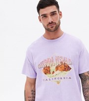 New Look Lilac Nevada California Logo Oversized T-Shirt